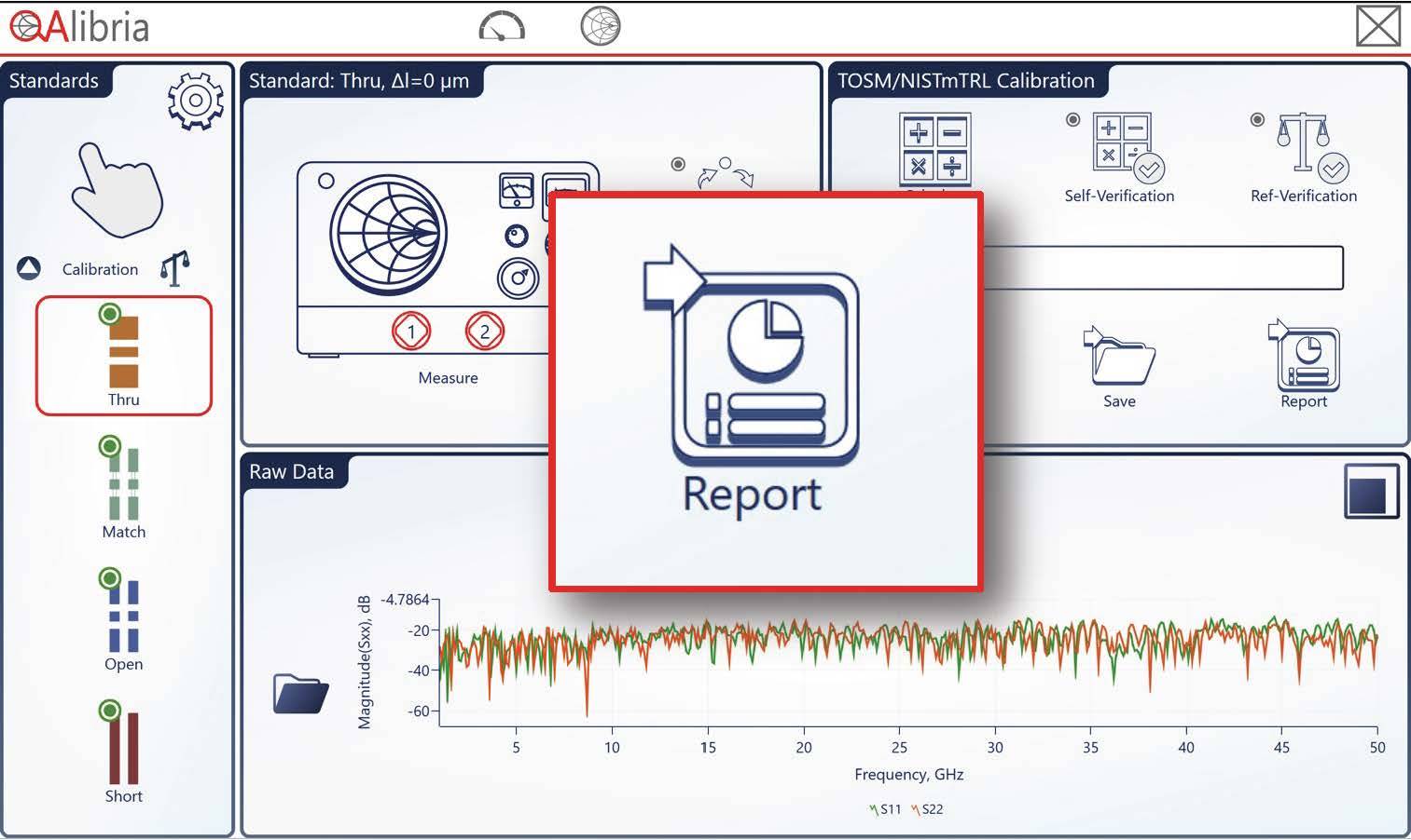 8.1 calibration reporting tool